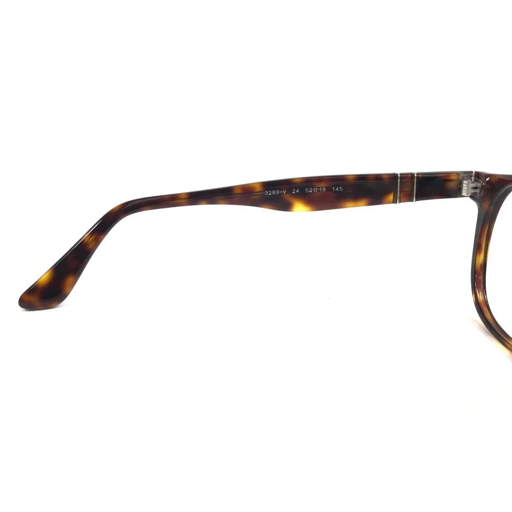 Persol Eyeglasses Frames 3238-V 24 Tortoise Brown Square Full Rim 52-19-145